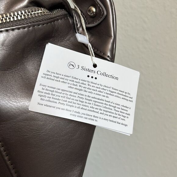 Pretty Simple Marley Metallic Oversized Bum Bag/Metallic Grey - Picture 11 of 12